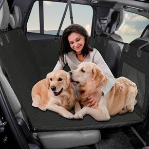 ROCCS Hard Bottom Back Seat Extender for Dog,Dog Hammock Bed Car Backseat Cover for Car Truck SUV,Car Travel Camping Mattress Bed with Mesh Window Storage Pocket Waterproof in Saudi Arabia