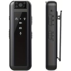 KONPCOIU Camera, Body Camera Night Vision, Body Cam Video HD 1080P, 128G Max Memory, Premium Body Cams with Motion Detection Wearable, with 128G Red Super high-Speed Memory Card in Kuwait