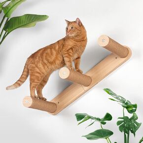 7 Ruby Road 29" HOPPA Reversible Cat Wall Steps - Cat Stairs Cat Ladder - 3 Step Cat Wall Shelves - Large Cat Wall Shelf for Cat Climbing - Cat Stairway Platform Perch - Cat Furniture for Indoor Cats in Kuwait