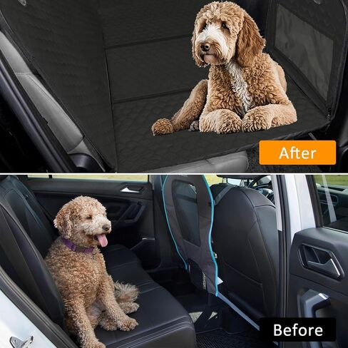 Heavy Duty Dog Car Seat Cover,Back Seat Extender,Dog Car Seat Cover for Back Seat Bed Inflatable for Car Camping Air Mattress, Hammock Travel Bed in Kuwait