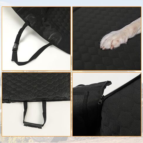 Heavy Duty Dog Car Seat Cover,Back Seat Extender,Dog Car Seat Cover for Back Seat Bed Inflatable for Car Camping Air Mattress, Hammock Travel Bed in Kuwait