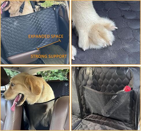 Heavy Duty Dog Car Seat Cover,Back Seat Extender,Dog Car Seat Cover for Back Seat Bed Inflatable for Car Camping Air Mattress, Hammock Travel Bed in Kuwait