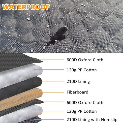 Heavy Duty Dog Car Seat Cover,Back Seat Extender,Dog Car Seat Cover for Back Seat Bed Inflatable for Car Camping Air Mattress, Hammock Travel Bed in Kuwait