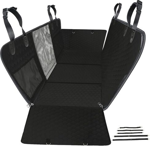 Heavy Duty Dog Car Seat Cover,Back Seat Extender,Dog Car Seat Cover for Back Seat Bed Inflatable for Car Camping Air Mattress, Hammock Travel Bed in Kuwait