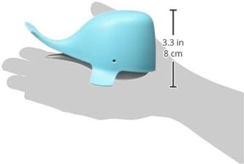 Boon CHOMP Whale Bath Toy - Sensory Toddler Toys - Aqua - Baby Bath Toys - Ages 12 Months and Up in Kuwait