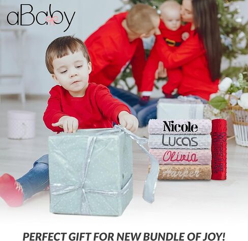 Personalized Baby Blanket-Wrap Them in Love with Our Luxurious Custom Baby Blanket- Best Personalized Baby Gift for Baby Shower- 30" x 40" Baby Blanket with Name in Kuwait