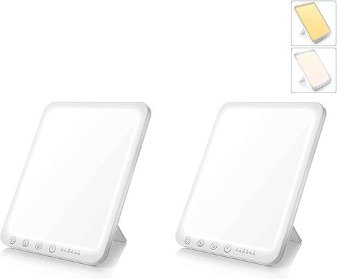 مصباح علاج بالضوء BMTick (عبوة من قطعتين)، خالي من الأشعة فوق البنفسجية 10000 لوكس - علاج بالضوء متعدد الغرف in Kuwait