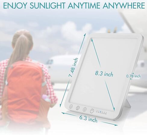 مصباح علاج بالضوء BMTick (عبوة من قطعتين)، خالي من الأشعة فوق البنفسجية 10000 لوكس - علاج بالضوء متعدد الغرف in Kuwait