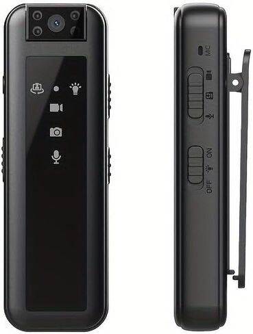 KONPCOIU Camera, Body Camera Night Vision, Body Cam Video HD 1080P, 128G Max Memory, Premium Body Cams with Motion Detection Wearable, with 128G Red Super high-Speed Memory Card in Kuwait