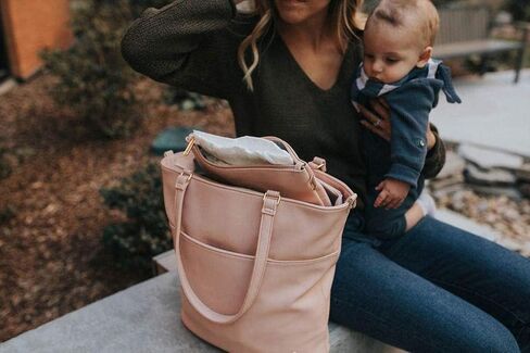 Little Unicorn Citywalk Tote – Diaper, Work, Travel Bag - Premium Vegan Leather in Kuwait