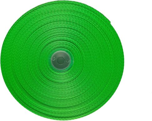 Menghuan Flat Nylon Webbing 1 Inch 10 Yards Durable Heavyweight Nylon Strap Webbing for Backpack,Handle,Luggage,Sling,Pet Leash or Collar (052508 Bright Green, 10 Yards)¡­ in Kuwait