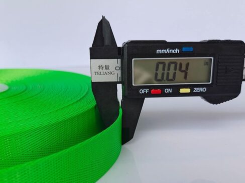 Menghuan Flat Nylon Webbing 1 Inch 10 Yards Durable Heavyweight Nylon Strap Webbing for Backpack,Handle,Luggage,Sling,Pet Leash or Collar (052508 Bright Green, 10 Yards)¡­ in Kuwait