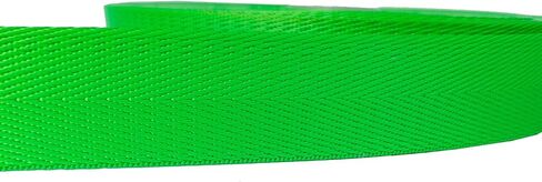 Menghuan Flat Nylon Webbing 1 Inch 10 Yards Durable Heavyweight Nylon Strap Webbing for Backpack,Handle,Luggage,Sling,Pet Leash or Collar (052508 Bright Green, 10 Yards)¡­ in Kuwait
