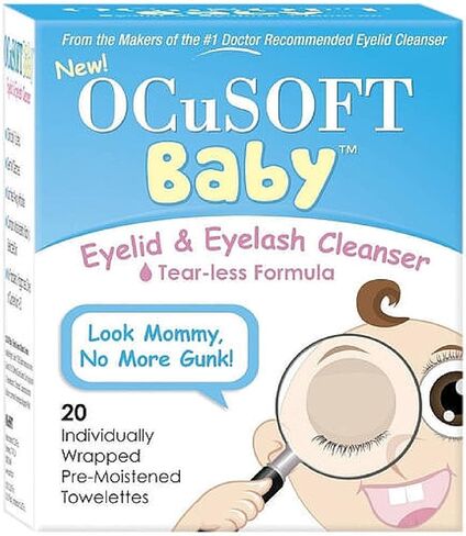 او كوسوفت مناشف لتنظيف الجفون والرموش للاطفال من 20 قطعة (عبوة من 3 قطع) 3 in Kuwait
