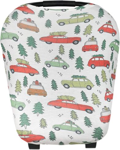 غطاء مقعد سيارة للأطفال مظلة وغطاء للرضاعة متعدد الاستخدام قابل للتمدد 5 في 1 هدية "مبهجة" من كوبر بيرل in Kuwait