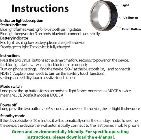 Smart Ring for TikTok Video Scrolling, E-Book Page Flipping, Music Control, Camera Remote for Android and iOS Phones and Tablets - Great Gift. in Kuwait