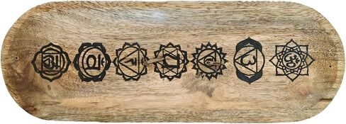 VANIYA CRAFTS® حامل بخور خشبي مصنوع يدويًا بتصميم شجرة الحياة على شكل قارب، حامل بخور لديكور المنزل والمطعم (11X4، أبيض عتيق) in Kuwait