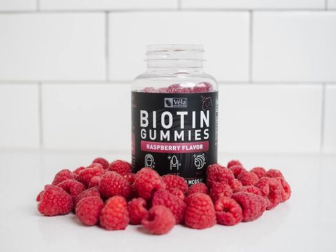 علكة فيلا بيوتين 10000 ميكروجرام | أعلى فعالية للشعر والبشرة والأظافر الصحية للنساء والرجال والأطفال، مكمل غذائي قابل للمضغ | 60 عدد in Kuwait