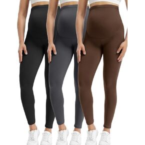 Buttergene Women's Maternity Leggings over the Belly Pregnancy Active Wear Workout Yoga Tights Pants in Kuwait