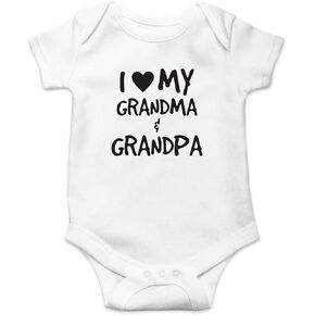 CBTwear I Love My Grandma and Grandpa Funny Baby Bodysuit in Saudi Arabia