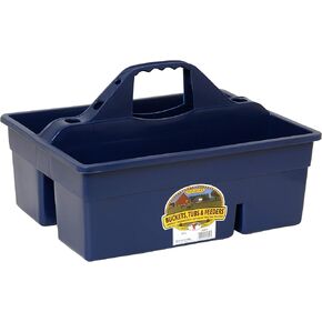 Little Giant® Plastic DuraTote | Horse Grooming DuraTote | Durable Tote Box Organizer with Easy Grip Handle | Extra Thick Sidewalls | Blue in Kuwait