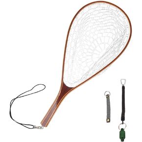 Fly Fishing Net Landing Net Floating Fishing Net Clear Rubber Ghost Net Catch & Release Net Magnetic Net Release Attachment in Kuwait