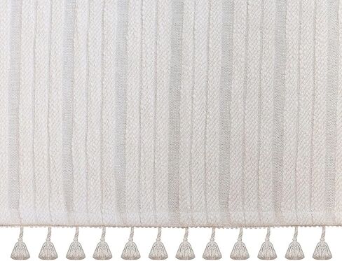 تنورة سرير أطفال من Crane Baby Wrap حول سرير الأطفال، تنورة سرير قطنية لحضانة الأولاد والبنات، أبيض، 28 بوصة عرض × 52 بوصة ارتفاع × 8 بوصة عمق in Kuwait