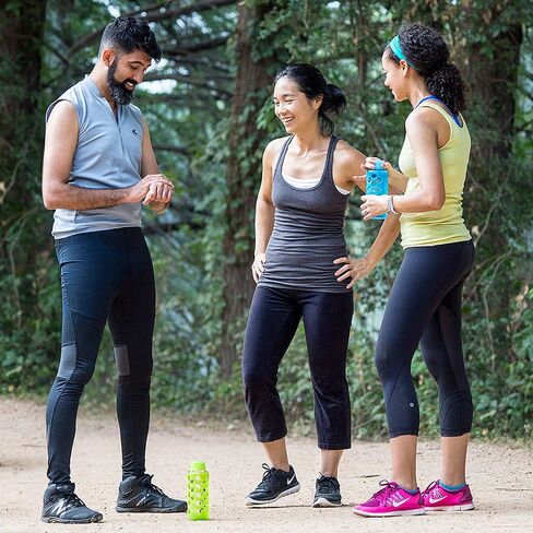 Aquasana AQ-6006-RED 18-Ounce Glass Water Bottle with Silicone Sleeve, Red in Kuwait