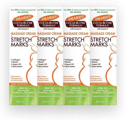 كريم التدليك بتركيبة زبدة الكاكاو من بالمرز لعلامات التمدد 4.40 أونصة (عبوة من 4 قطع) in Kuwait