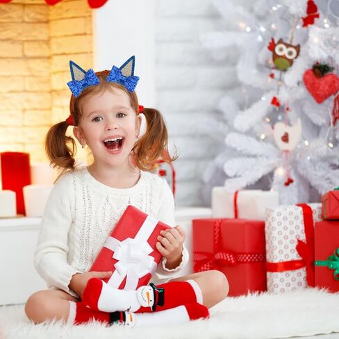 AIYOO 3 أزواج من مشابك شعر آذان الكلاب الزرقاء اللامعة للفتيات والأطفال الصغار إكسسوارات الشعر الزرقاء لمستلزمات حفلات أعياد الميلاد الزرقاء لوازم أزياء الهالوين للكلاب (الأزرق والبرتقالي والوردي) in Kuwait