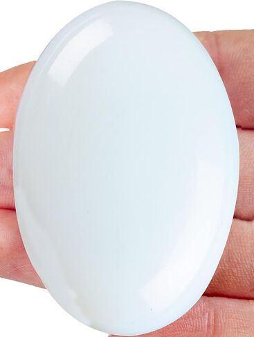 فوربي دلميشن طبيعي جاسبر حجر النخيل كريستال بيضاوي جيب مصقول جيب القلق احجار التدليك لتخفيف القلق in Kuwait