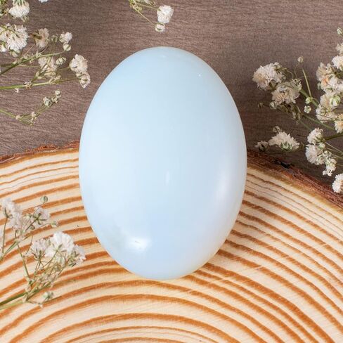 فوربي دلميشن طبيعي جاسبر حجر النخيل كريستال بيضاوي جيب مصقول جيب القلق احجار التدليك لتخفيف القلق in Kuwait