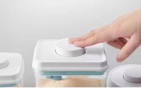Formula Dispenser Container with Scraper Pop Up Food Container Airtight 600g 1700ml - Updated Design, Rectangle in Saudi Arabia