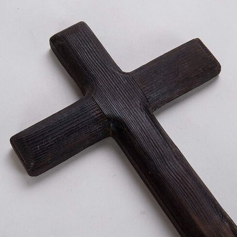 Kakalote Wall Mounted Crosses Wooden Catholic Crucifix Jesus Christ Wooden Crosses Party Meditation, Religious Home Decor, Christian Wall Cross(Apricot) in Saudi Arabia