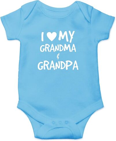 CBTwear I Love My Grandma & Grandpa - Spoiled By The Grandfathers - Cute Infant One-Piece Baby Bodysuit in Kuwait