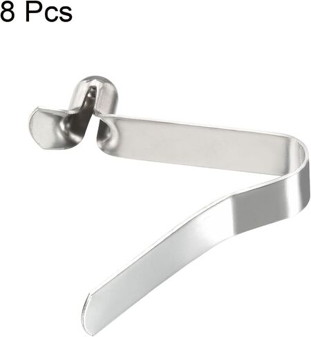PATIKIL 8x6mm كاياك مجداف الطقات، 5 حزمة القطب زر ضغط الربيع مقاطع الصلب جوفاء زر قفل أنبوب دبوس واحد للتخييم المظلة خيمة القطب in Saudi Arabia