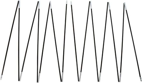 Ejoyous 2 Sets Tent Tarp Poles, Universal Foldable 7 Sections Outdoor Camping Fiber Glass Rod Camping Awning Poles, Double Tent Pole Support Frames Kit Tent Poles Replacement forTarp Tent Awning in Saudi Arabia