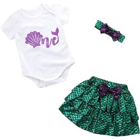 Dressy Daisy 1st First Birthday Easter Romper Bodysuit Onesie Outfits for Infant Baby Girls One Year Old Dress with Headband