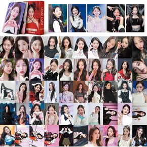 FOURBOM 55pcs IVE Photocard WonYoung مجموعة بطاقات الصور Jang Won Young بطاقات بريدية KPOP WonYoung بطاقات الألبوم هدية لمحبي WonYoung Merch WonYoung Lomo Cards in Kuwait