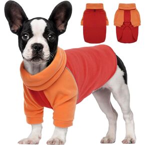 سترة صوف للكلاب دافئة من bonaweite، ملابس سترة شتوية للكلاب من الصوف، سترة صوف البلدغ الفرنسية للكلاب المتوسطة، سترة للكلاب في الطقس البارد، معطف للوصول إلى المقود لسلالات الكلاب، مقاس M in Kuwait