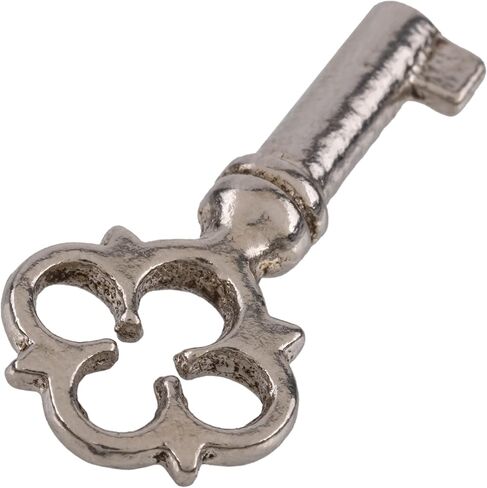 Nickel Plated Miniature Chest, Box Lock or Necklace Skeleton Key for Antique Furniture | KY-11 in Saudi Arabia