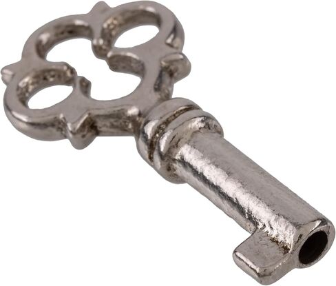 Nickel Plated Miniature Chest, Box Lock or Necklace Skeleton Key for Antique Furniture | KY-11 in Saudi Arabia