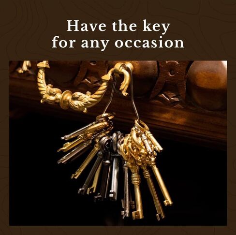 Nickel Plated Miniature Chest, Box Lock or Necklace Skeleton Key for Antique Furniture | KY-11 in Saudi Arabia