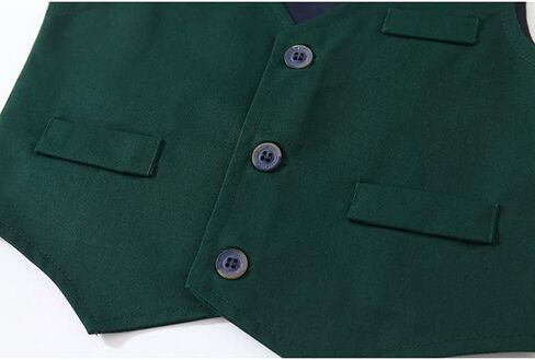 Baby Boys' 4 Piece Gentleman Set with Shirt,Bowtie,Vest and Pant in Kuwait
