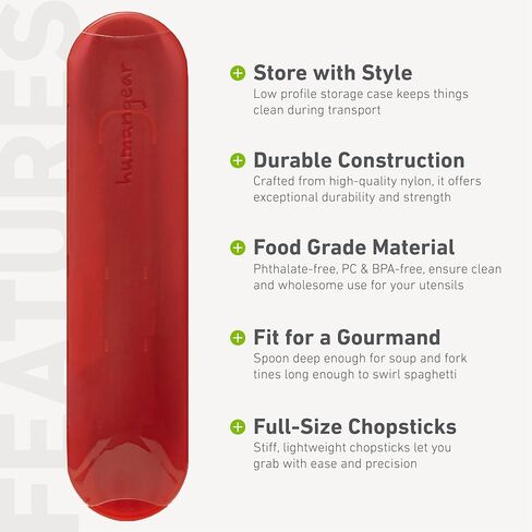 humangear GoBites Quattro | Travel & Camping Utensils | Portable & Convertible Dining Ware | Multi-Functional Fork, Spoon, Chopsticks, Gray in Saudi Arabia
