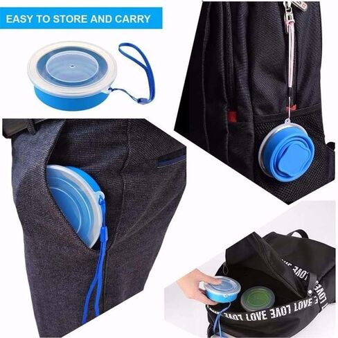 كوب ماء قابل للطي من السيليكون المحمول من Yeehtech، قطعتين بسعة 200 مل، كوب قابل للطي مقاوم للاستخدام في الهواء الطلق، أكواب شرب قابلة للطي للسفر في الهواء الطلق وأدوات شرب للتخييم (أحمر وأخضر) in Kuwait