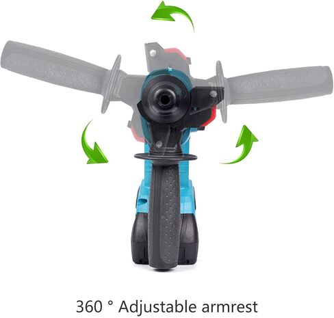 فيكي مثقاب مطرقي دوار اس دي اس بلس 20 فولت، مجموعة مطرقة هدم لاسلكية بدون فرشاة، مع بطارية 4.2 امبير في الساعة وشاحن، 4 وظائف، مناسبة لرؤوس المثقاب وازاميل على شكل حرف U in Kuwait