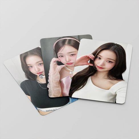FOURBOM 55pcs IVE Photocard WonYoung مجموعة بطاقات الصور Jang Won Young بطاقات بريدية KPOP WonYoung بطاقات الألبوم هدية لمحبي WonYoung Merch WonYoung Lomo Cards in Kuwait