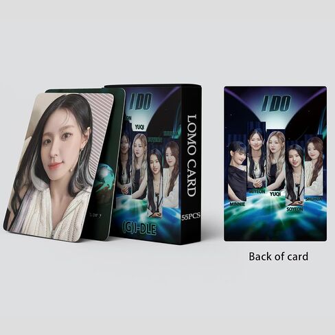 PYAJUU (G) I-DLE بطاقات الصور 55 قطعة (G) I-DLE I DO Photocard KPOP GIDLE LOMO بطاقات GIDLE I DO Photocard هدية للابنة المعجبين (G) I-DLE Merch in Kuwait