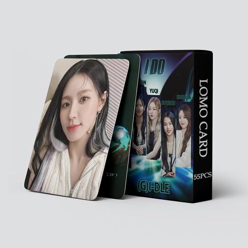 PYAJUU (G) I-DLE بطاقات الصور 55 قطعة (G) I-DLE I DO Photocard KPOP GIDLE LOMO بطاقات GIDLE I DO Photocard هدية للابنة المعجبين (G) I-DLE Merch in Kuwait